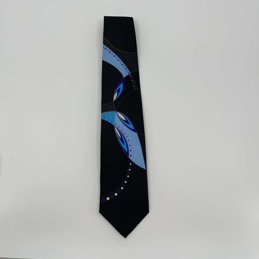 The DeSantis Collection Necktie Mens LOT of 4 Silk Ties Abstract Made in Italy - Picture 13 of 16